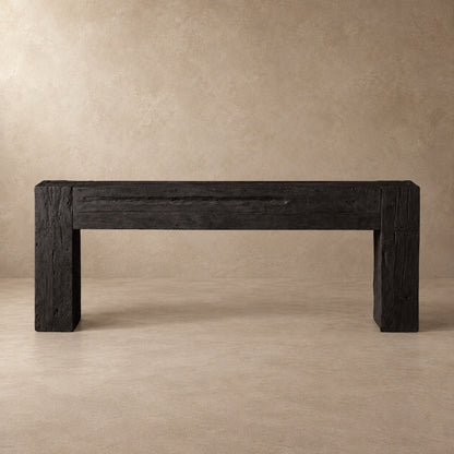 Happyarcadian Reclaimed Teak Wood Console Table