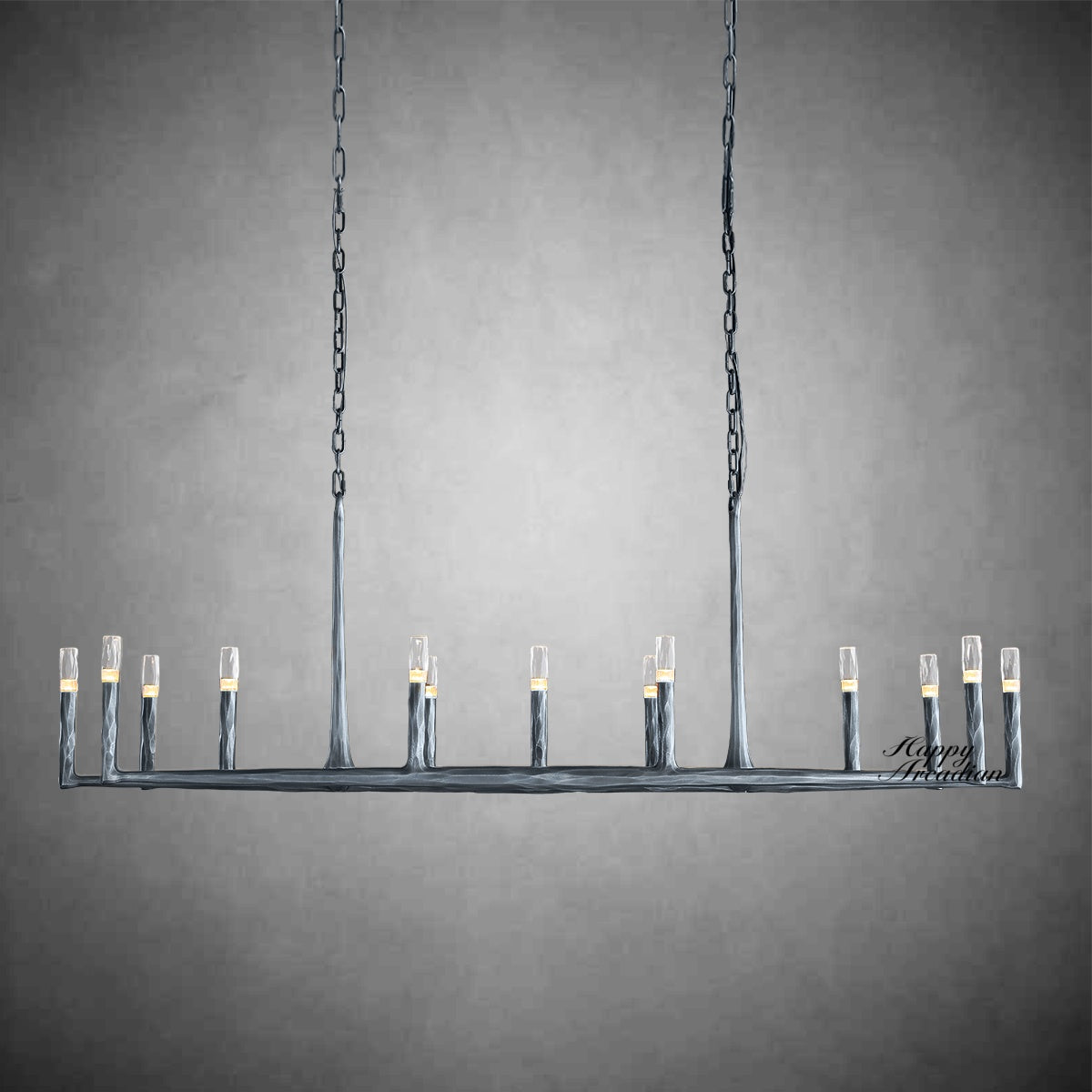 Briony Forged Linear Chandelier 54"72''96''