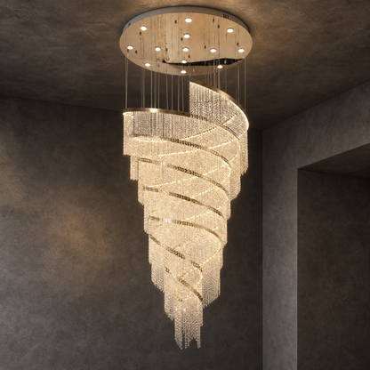 Bacca Crystal Halo Chandelier
