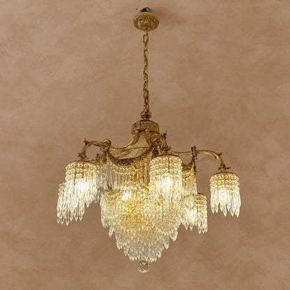 Baroque Imperial Cascade Crystal Chandelier