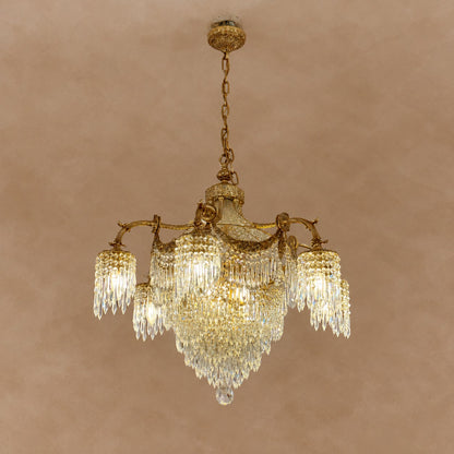 Baroque Imperial Cascade Crystal Chandelier