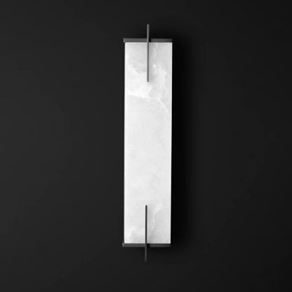 Beckett Alabaster Wall Sconce - ∅ 4.7″ x H 31.5″ / Dia 12cm x H 80cmBrassBlushlighting