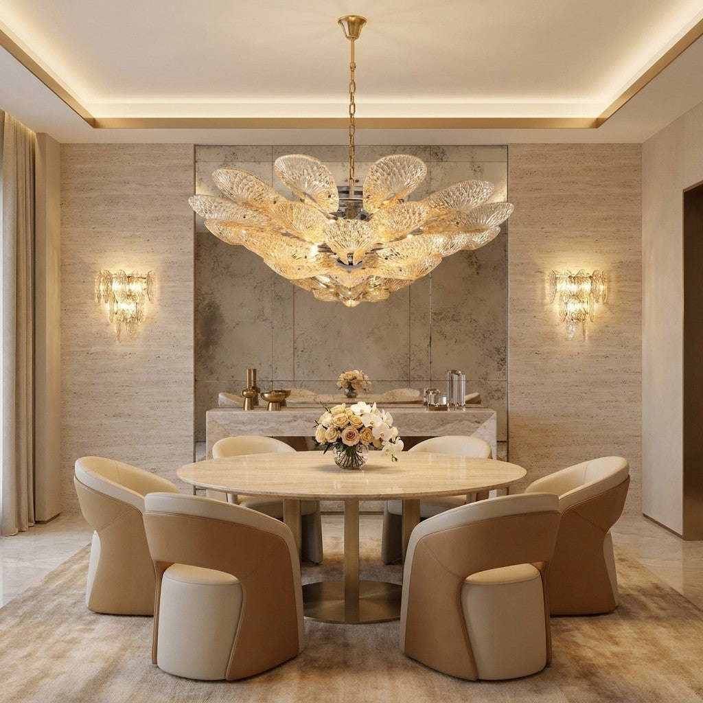 Bella Murano Glass Flower Chandelier