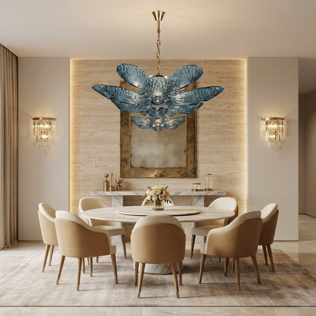 Bella Murano Glass Flower Chandelier