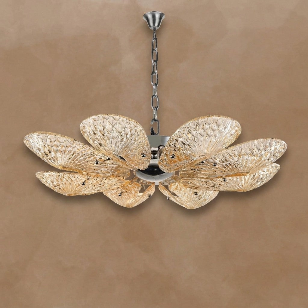 Bella Murano Glass Flower Chandelier