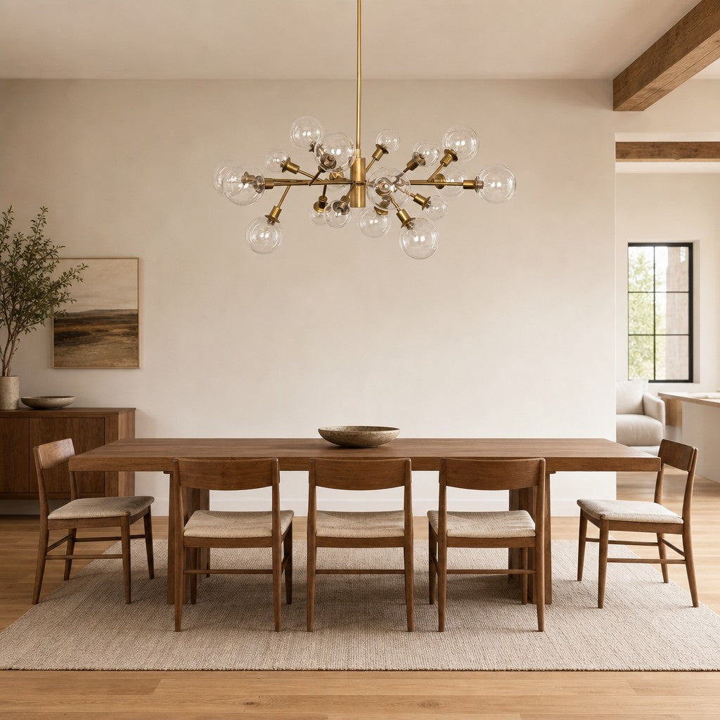 Birchmont Hand-Blown Glass Chandelier 48"