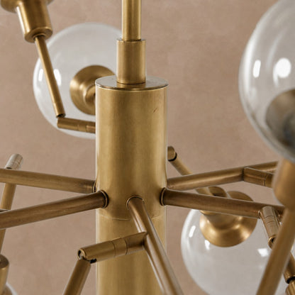 Birchmont Hand-Blown Glass Chandelier 48"