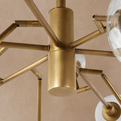 Birchmont Hand-Blown Glass Chandelier 48"