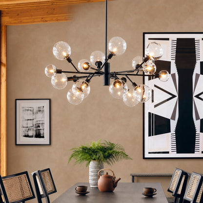 Birchmont Hand-Blown Glass Chandelier 48"