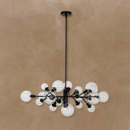 Birchmont Hand-Blown Glass Chandelier 48"