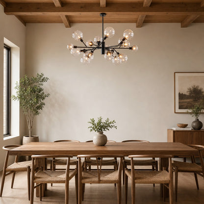 Birchmont Hand-Blown Glass Chandelier 48"