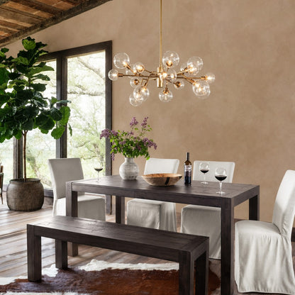 Birchmont Hand-Blown Glass Chandelier 48"
