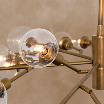 Birchmont Hand-Blown Glass Chandelier 48"