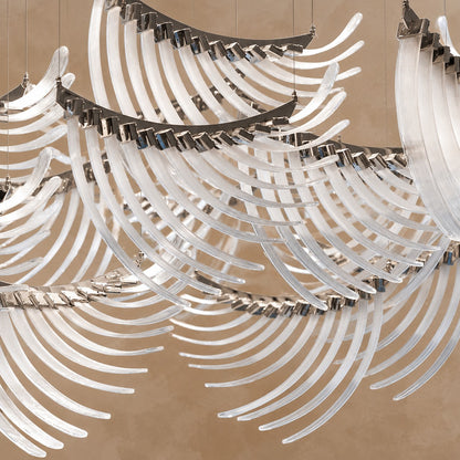 Bird Feather Wings LED Chandelier 78.7"