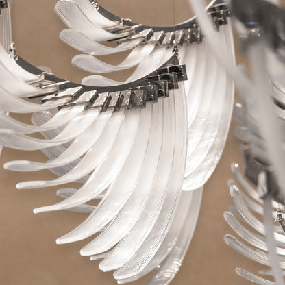 Bird Feather Wings LED Chandelier 78.7"