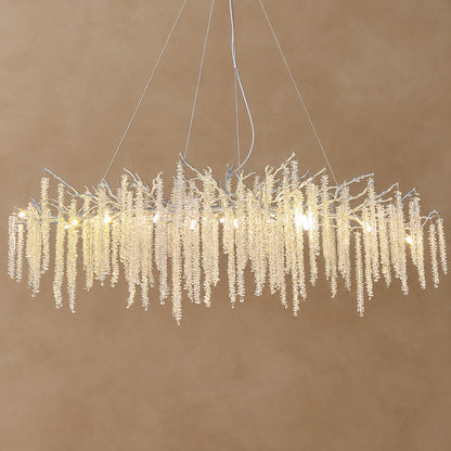 Branch Style Ceiling Light Crystal Icicle Chandelier