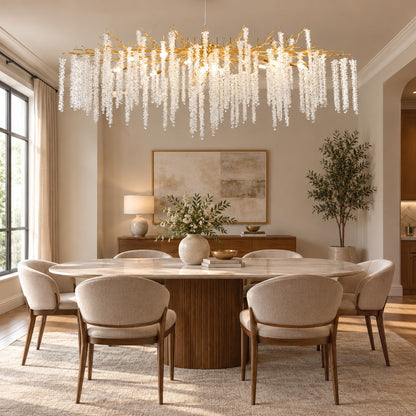 Branch Style Ceiling Light Crystal Icicle Chandelier