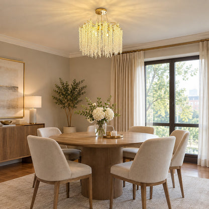 Branch Style Ceiling Light Crystal Icicle Chandelier