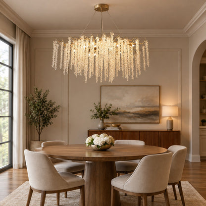 Branch Style Ceiling Light Crystal Icicle Chandelier