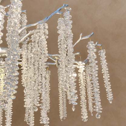 Branch Style Ceiling Light Crystal Icicle Chandelier