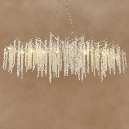 Branch Style Ceiling Light Crystal Icicle Chandelier