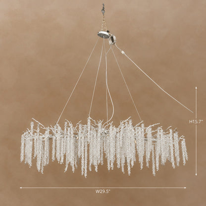 Branch Style Ceiling Light Crystal Icicle Chandelier