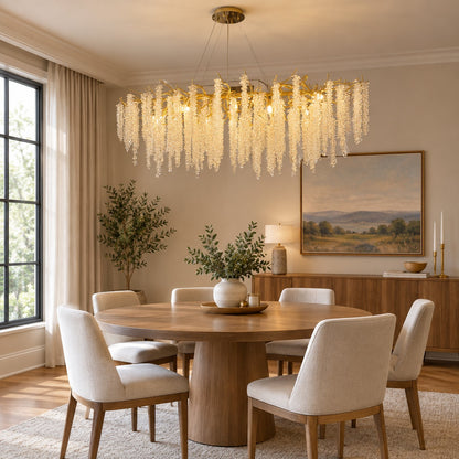 Branch Style Ceiling Light Crystal Icicle Chandelier
