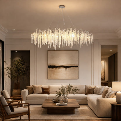 Branch Style Ceiling Light Crystal Icicle Chandelier