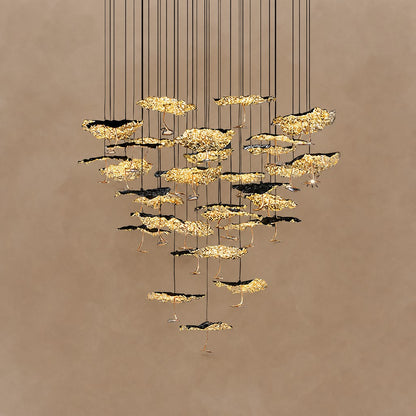 Brass Aviary Constellation Chandelier 20.5" 23.6" 31.5"