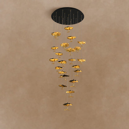Brass Aviary Constellation Chandelier 20.5" 23.6" 31.5"