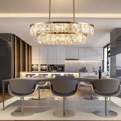 Selene Linear Crystal Chandelier