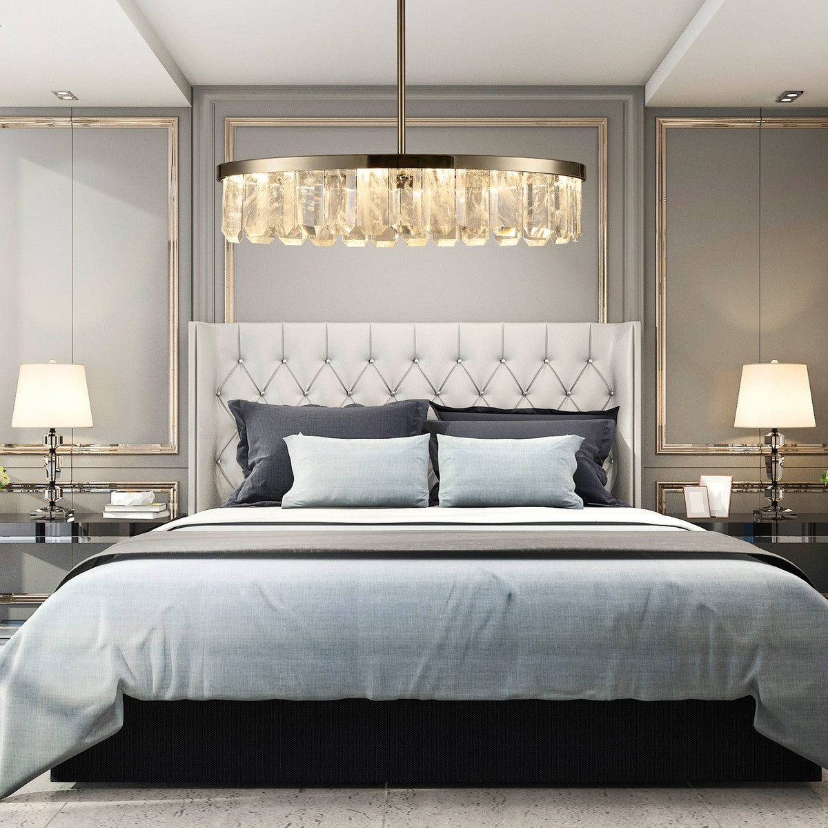 Selene Linear Crystal Chandelier