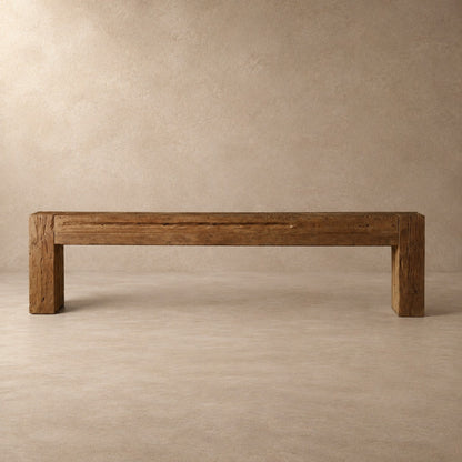 Happyarcadian Reclaimed Teak Wood Console Table