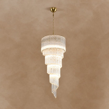 Cascada Spiral Clear Chandelier 15.7"-23.6"