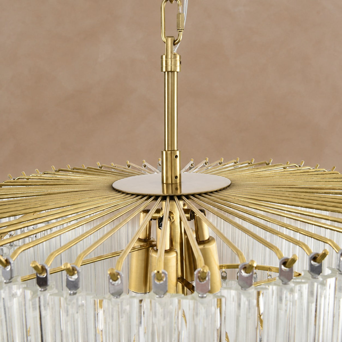 Cascada Spiral Clear Chandelier 15.7"-23.6"