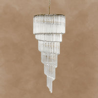 Cascada Spiral Clear Chandelier 15.7"-23.6"