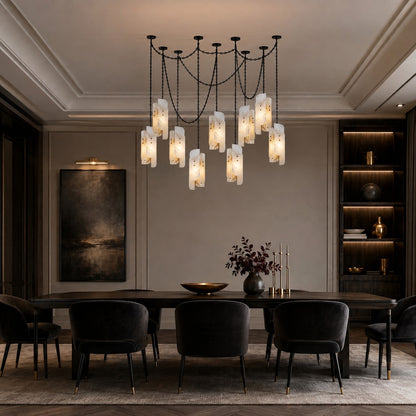 Cascading Chain Cluster Chandelier