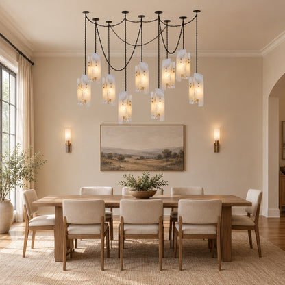 Cascading Chain Cluster Chandelier