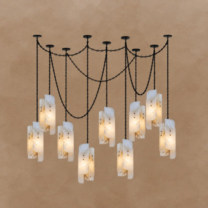 Cascading Chain Cluster Chandelier