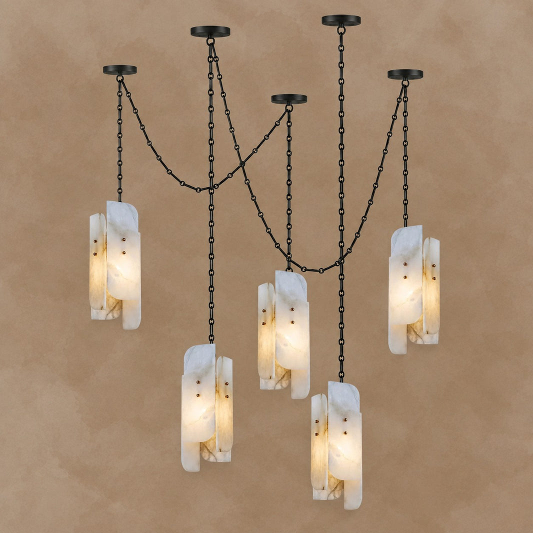 Cascading Chain Cluster Chandelier