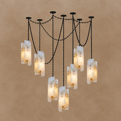 Cascading Chain Cluster Chandelier