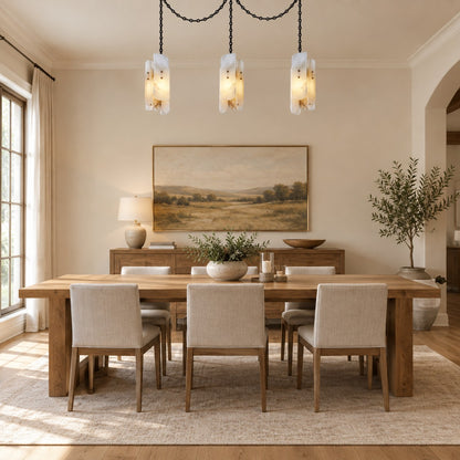 Cascading Chain Cluster Chandelier
