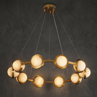 Alabaster Ring Chandelier in polished