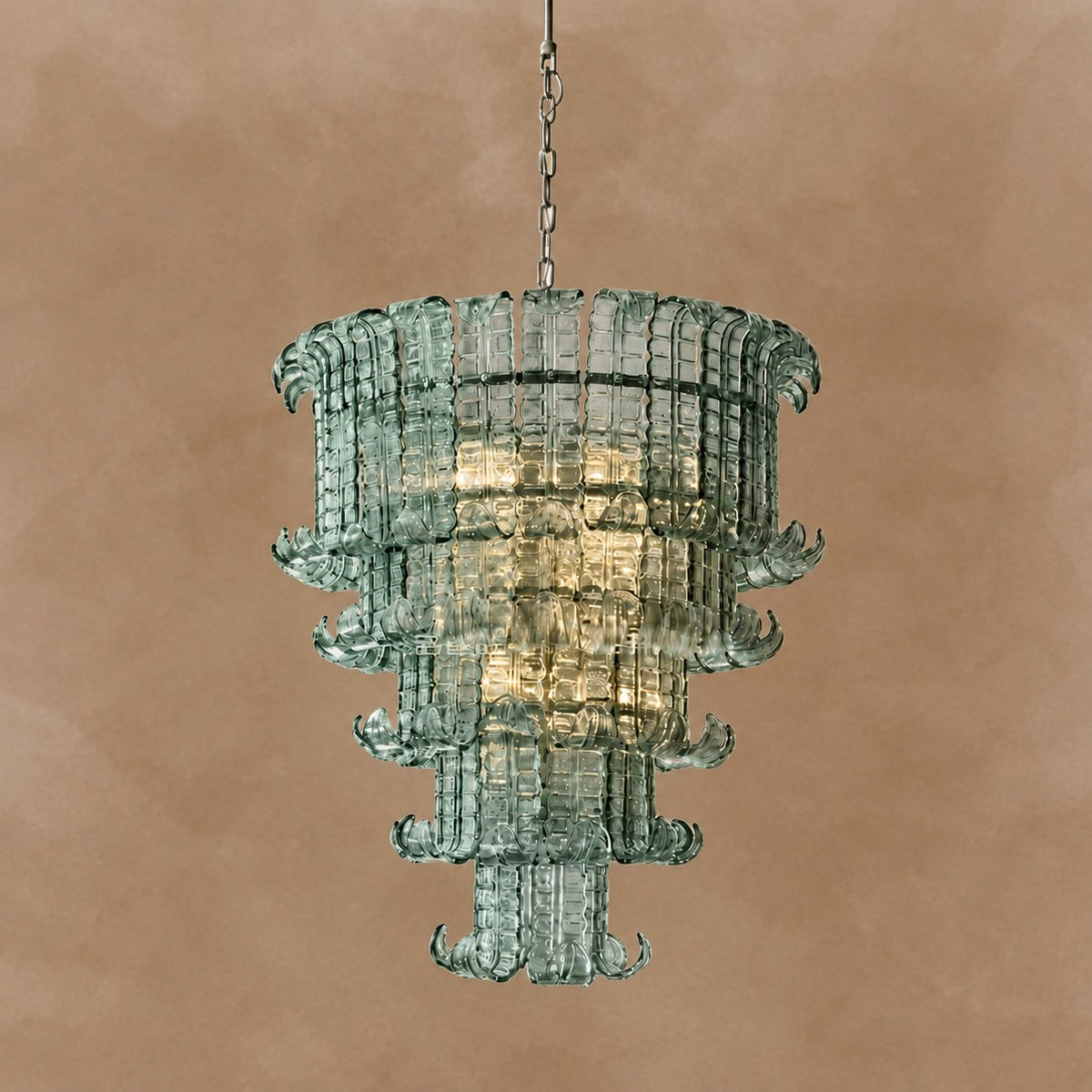 Celestine Tiered Murano-Style Glass Chandelier