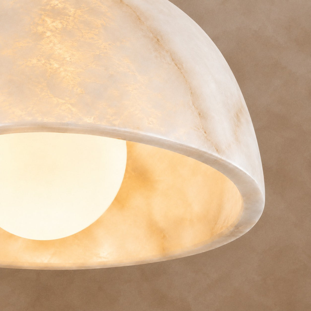 Celestine Vintage Marble Dome Mini Pendant Light 11.8"
