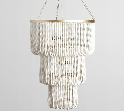 Cerisse Beaded Chandelier 28"