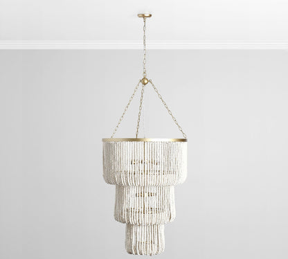 Cerisse Beaded Chandelier 28"