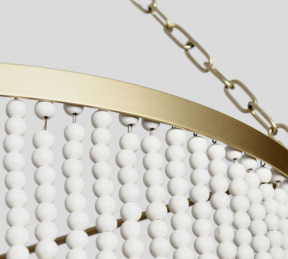 Cerisse Beaded Chandelier 28"