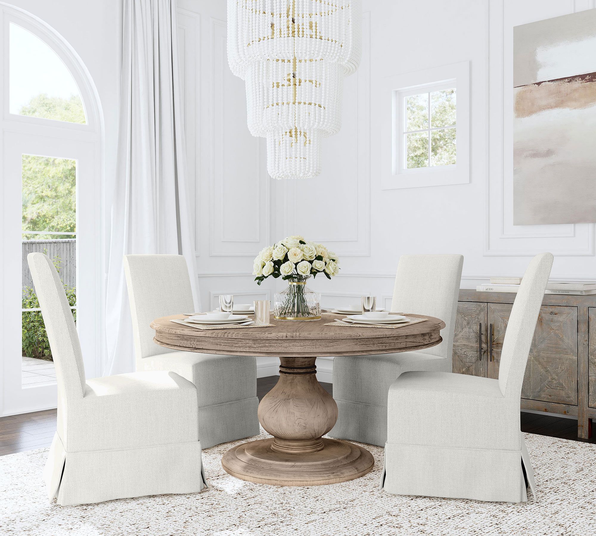 Celine Beaded Chandelier 28"