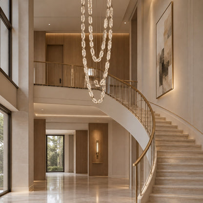 Chain Link Chandelier 19.7"-65"